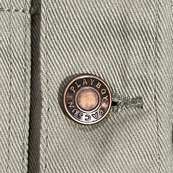 Playboy by Pacsun Mens Pumice Stone Denim Jacket Size Medium - Picture 7 of 14